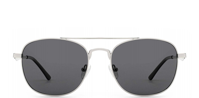 خمر جسر مزدوج النظارات الشمسية الطيار المعدنية