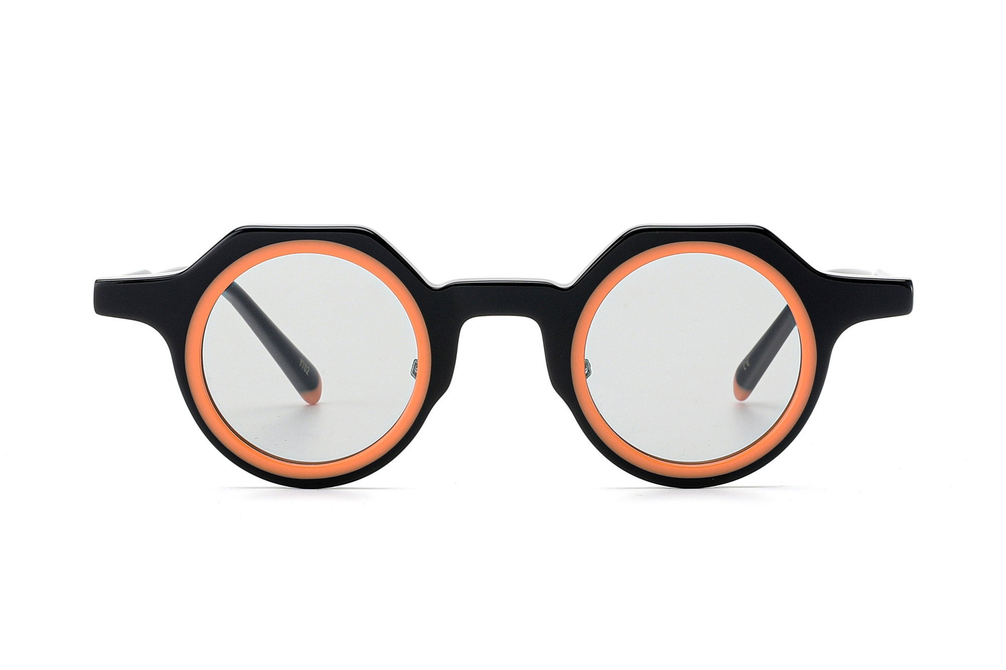 نظارات شمسية من الأسيتات بطبقات دائرية كلاسيكية وحديثة مع وسائد أنف