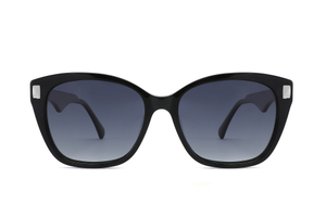 Fashion Hign - نظارة شمسية من الأسيتات مع زخرفة معدنية