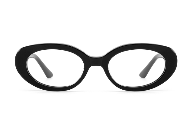 نظارات كلاسيكية بيضاوية زرقاء اللون لحجب الضوء بالكمبيوتر