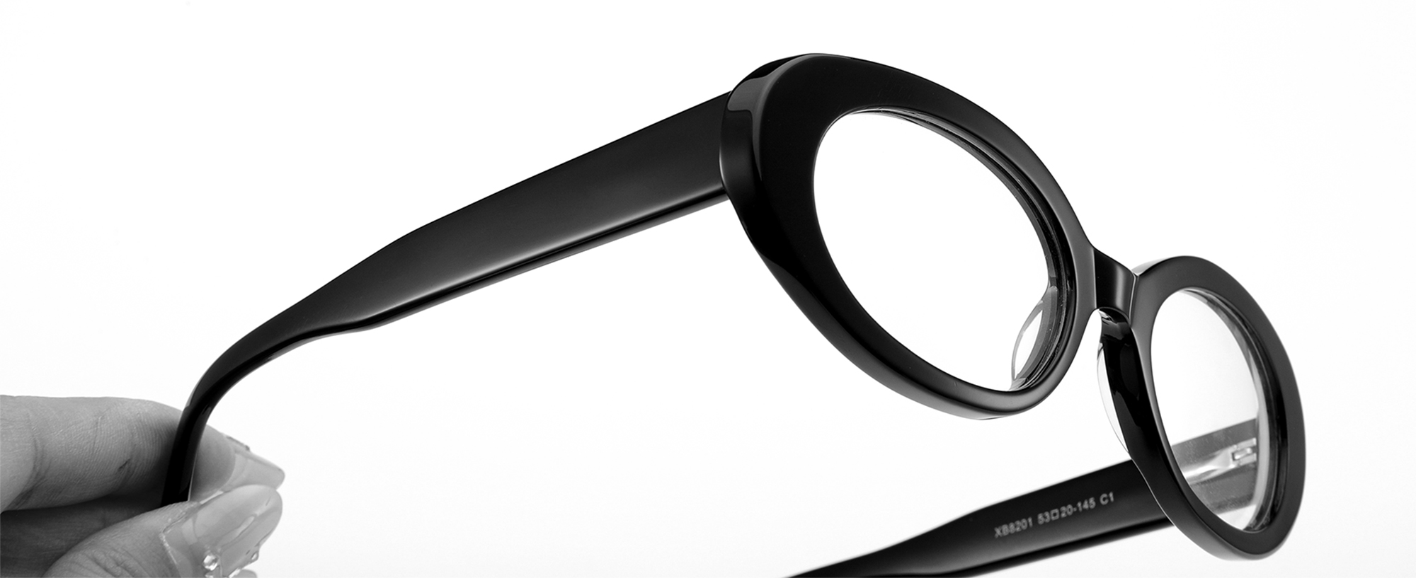 نظارات كلاسيكية بيضاوية زرقاء اللون لحجب الضوء بالكمبيوتر